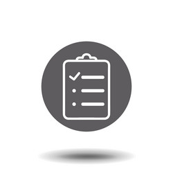 survey to do list icon suitable for info graphics vector image