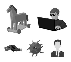 hacker hacking system internet hackers vector image