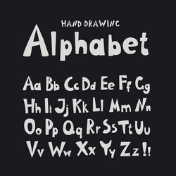 White paper alphabet with shadow eps10 Royalty Free Vector