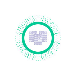 Data Server Icon - Database Cluster vector image