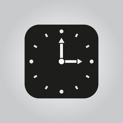 time icon and watch timer symbol ui web vector image