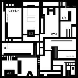 abstract block diagram of a microchip futuristic vector image