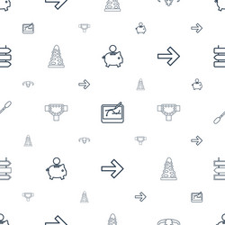 path icons pattern seamless white background vector