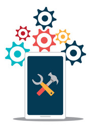 software system computer vector image