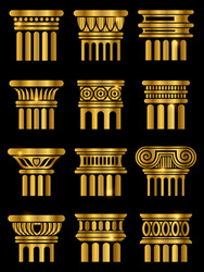 Classic roman greek architecture columns Vector Image