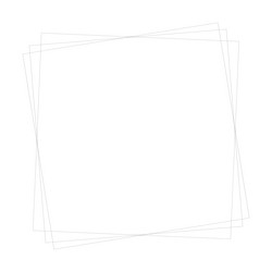 frame square icon element abstract outline border vector image