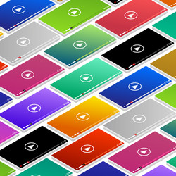 flat design vlog concept create video content vector image