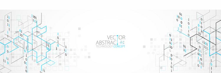 Digital Binary Technology Background vector image
