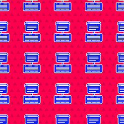 blue server data web hosting icon isolated vector image