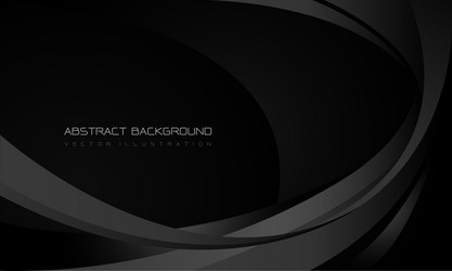 Abstract black metallic line curve dynamic vector
