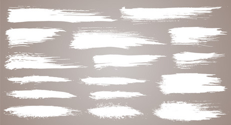 Grunge Brush Strokes - Artistic Textures Vector Image