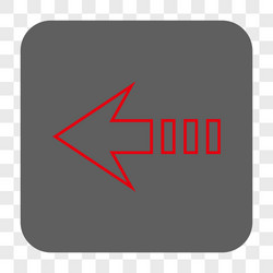Send left rounded square button vector
