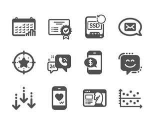 Set technology icons such as dot plot vector