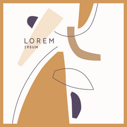 a composition with abstract elements in popular vector image