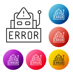 Black line error in operation program vector