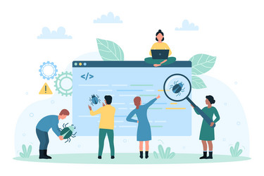 Software Bug Detection - Tiny Tester vector