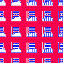 blue server data web hosting icon isolated vector image