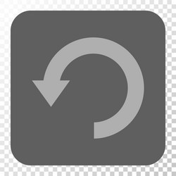 rotate down rounded square button vector image