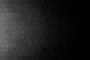 black gradient background triangle shape pattern vector image