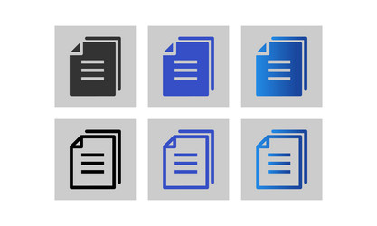 Document paper file page symbol icon vector