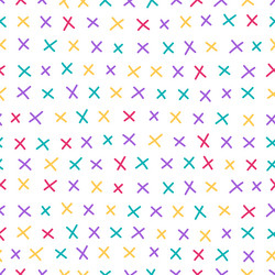 A simple pattern of crosses on white background vector