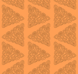 Seamless pattern with abstract triangles vector