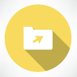 folder with the cursor vector image