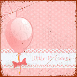 Background little princess Royalty Free Vector Image