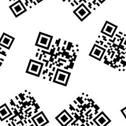 Image is an example a qr code for reading vector