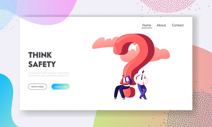people solving problem searching solution website vector image