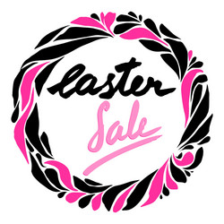 easter sale flyer vector