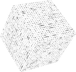 Abstract Coding Cube Texture vector image