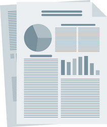 audit document with graphs and charts vector image