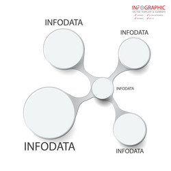 Abstract element infographics 5 option design vector