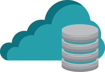 Cloud with data disk vector