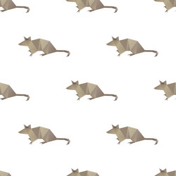 Geometric Mouse Pattern - Triangle Shapes vector image