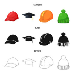 Isolated object of clothing and cap symbol vector