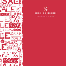 sale seamless pattern square torn frame background vector image