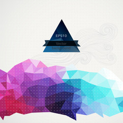 triangle pattern background triangles vector image