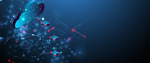 isometric big data concept database abstract vector image