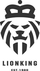 Lion Head Logo Symbol Vector Image