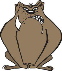bulldog cartoon Vector Image