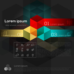 Geometric abstract design layout vector