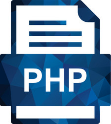 php file document icon vector
