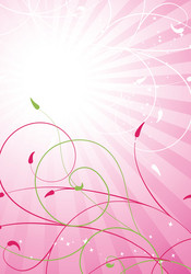 Spring pink background Royalty Free Vector Image