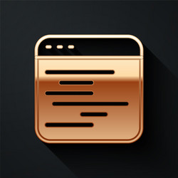 gold software web developer programming code icon vector image