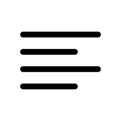 Align center icon line isolated on white Vector Image