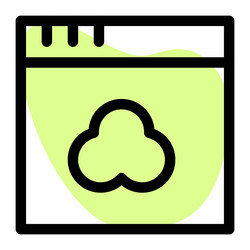 web browser displaying a site information vector image