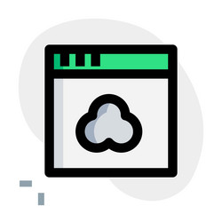 web browser displaying a site information vector image