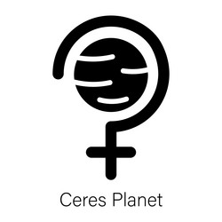 ceres planet Vector Image